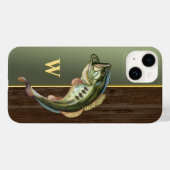 Springender Großmäuliger Barsch Case-Mate iPhone Hülle (Rückseite (Horizontal))