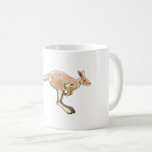Springender Känguru Kaffeetasse (VorderseiteRechts)