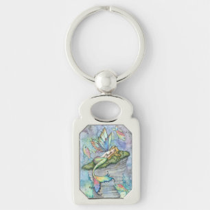 Springender Karpfen Meerjungfrau Fantasy-Kunst von Schlüsselanhänger