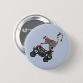 Springender Lemur-Abzeichen Button (Vorne & Hinten)