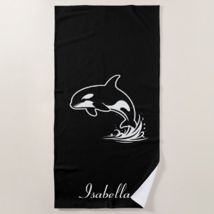 Springender Orca Strandtuch
