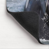 Springender Orca-Wal Mousepad (Ecke)