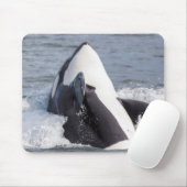 Springender Orca-Wal Mousepad (Mit Mouse)