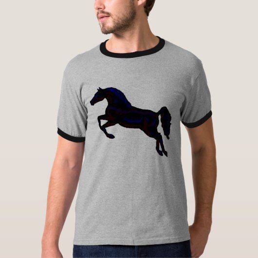 Springender PferdeT - Shirt (Vorderseite)