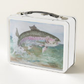 Springender Regenbogen Metall Brotdose (Rückseite)