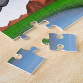 Springender Reiterhund Puzzle (Seite)