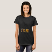 Springender Tiger Großkatze T-Shirt (Vorne ganz)