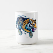 Springender Tiger Kaffeetasse (Mittel)