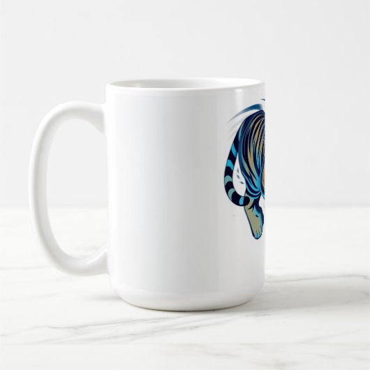 Springender Tiger Kaffeetasse (Links)