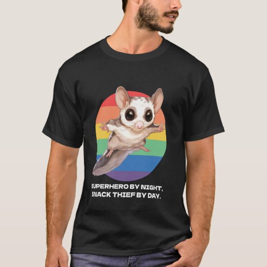 Springender Zuckergleiter T-Shirt (Vorderseite)