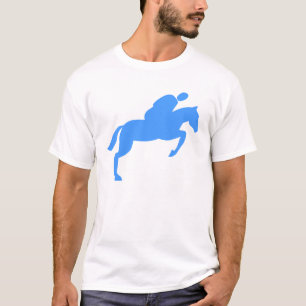 Springendes Pferd - Babyblau T-Shirt