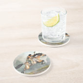 Springendes Pferd Getränkeuntersetzer (Seite)