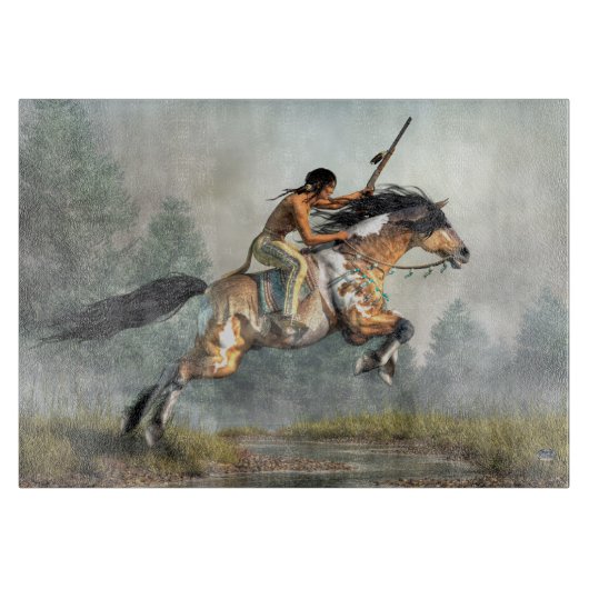 Springendes Pferd Schneidebrett (Vorderseite)