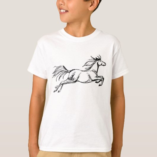 Springendes Pferd T-Shirt (Vorderseite)