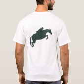 Springendes Pferd u. Reiter T-Shirt (Rückseite)