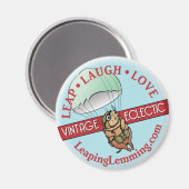 springendesLemmingMagnet Magnet (Vorderseite/Rückseite)