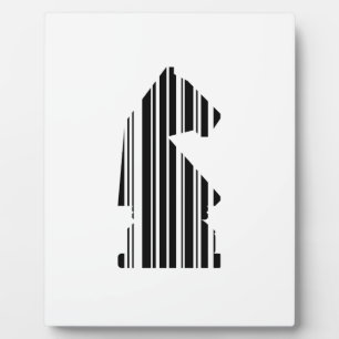 SPRINGER-BARCODE Schachfigurenmuster-Design Fotoplatte