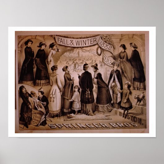 "Springer Brothers, Boston, Herbst und Winter Coll Poster (Vorne)