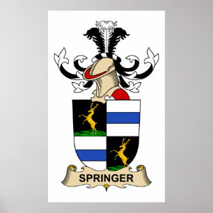 Springer-Familienwappen Poster