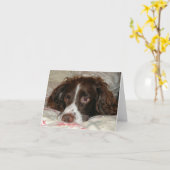 Springer-Liebe Karte (Gelbe Blume)