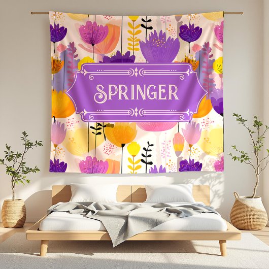 Springer Modern Floral Fleecedecke