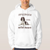 Springer Soul, Wild Heart – English Springer Spani Hoodie (Vorderseite)