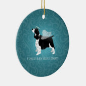 Springer Spaniel Angel Dog Pet Memorial Design Keramik Ornament (Rechts)