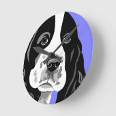 Springer Spaniel Art Clocks Runde Wanduhr (Winkel)
