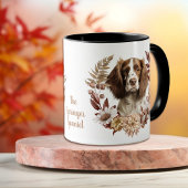Springer Spaniel Autumn Wreath Tasse