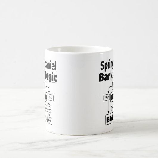 Springer Spaniel Barking Logic Kaffeetasse (Mittel)