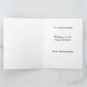 Springer spaniel 'Cheese Tax' Christmas card Karte (Innenseite)