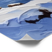 Springer Spaniel Christmas Boat Holiday Poster (Ecke)