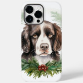 Springer spaniel Christmas Wreath Festivals Case-Mate iPhone Hülle (Rückseite)
