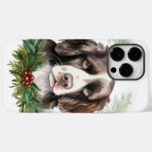 Springer spaniel Christmas Wreath Festivals Case-Mate iPhone Hülle (Rückseite (Horizontal))