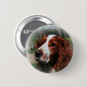 Springer Spaniel Dog Art Button (Vorne & Hinten)