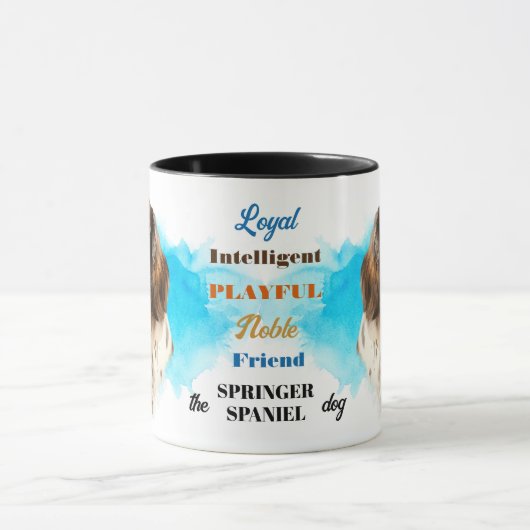 Springer Spaniel Dog Loyal Friend Tasse (Zentrum)