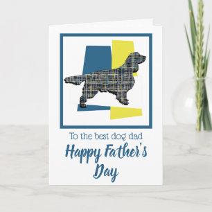Springer Spaniel Dog TriColor Father's Day Card Karte