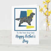 Springer Spaniel Dog TriColor Father's Day Card Karte (Gelbe Blume)