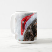 Springer Spaniel Dog Weihnachtsfest Kaffeetasse (Vorderseite Links)