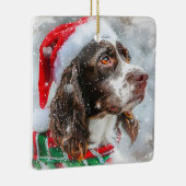 Springer Spaniel Dog Weihnachtsfest Keramikornament (Rechts)