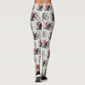 Springer Spaniel Dog Weihnachtsfest Leggings (Rückseite)