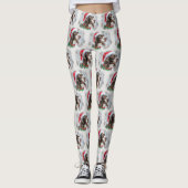 Springer Spaniel Dog Weihnachtsfest Leggings (Vorderseite)