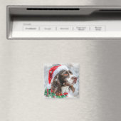 Springer Spaniel Dog Weihnachtsfest Magnet (In Situ (Geschirrspüler))