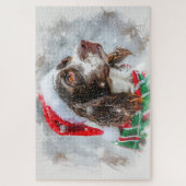 Springer Spaniel Dog Weihnachtsfest Puzzle (Vertikal)