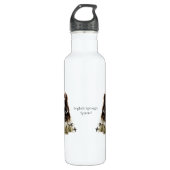 Springer Spaniel Edelstahlflasche (Vorderseite)