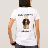 Springer Spaniel Engel / Teufel Frauen T-Shirt (Rückseite)