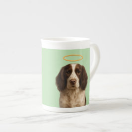 Springer Spaniel Engel / Teufel Knochenporzellan-T Porzellantasse