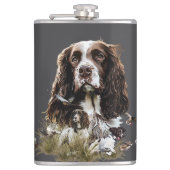 Springer Spaniel Flachmann (Vorderseite)