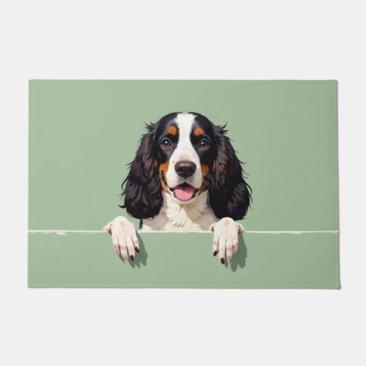 Springer Spaniel Fußmatten Kunst Fußmatte (Vorderseite)