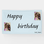 Springer Spaniel-Geburtstagsfahne Banner (Horizontal)